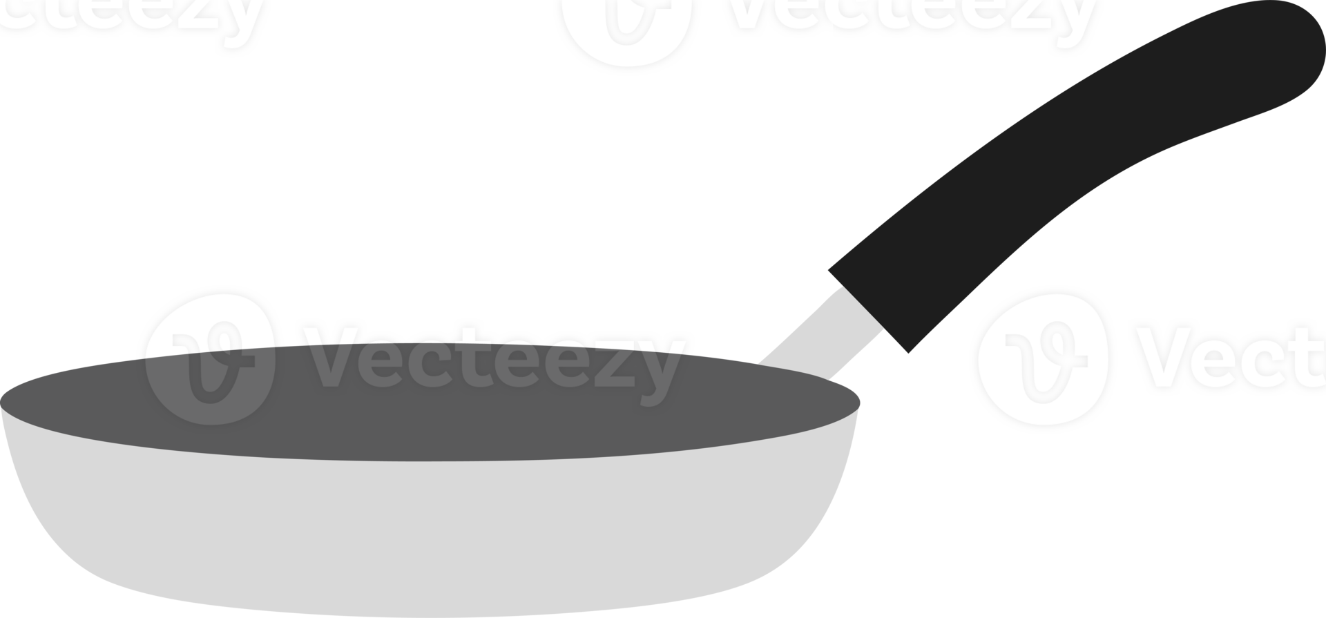 Detailed Illustration of a Non-Stick Cooking Frying Pan Ideal for Food Preparation and Kitchen Use in Culinary Arts and Home Cooking Projects png