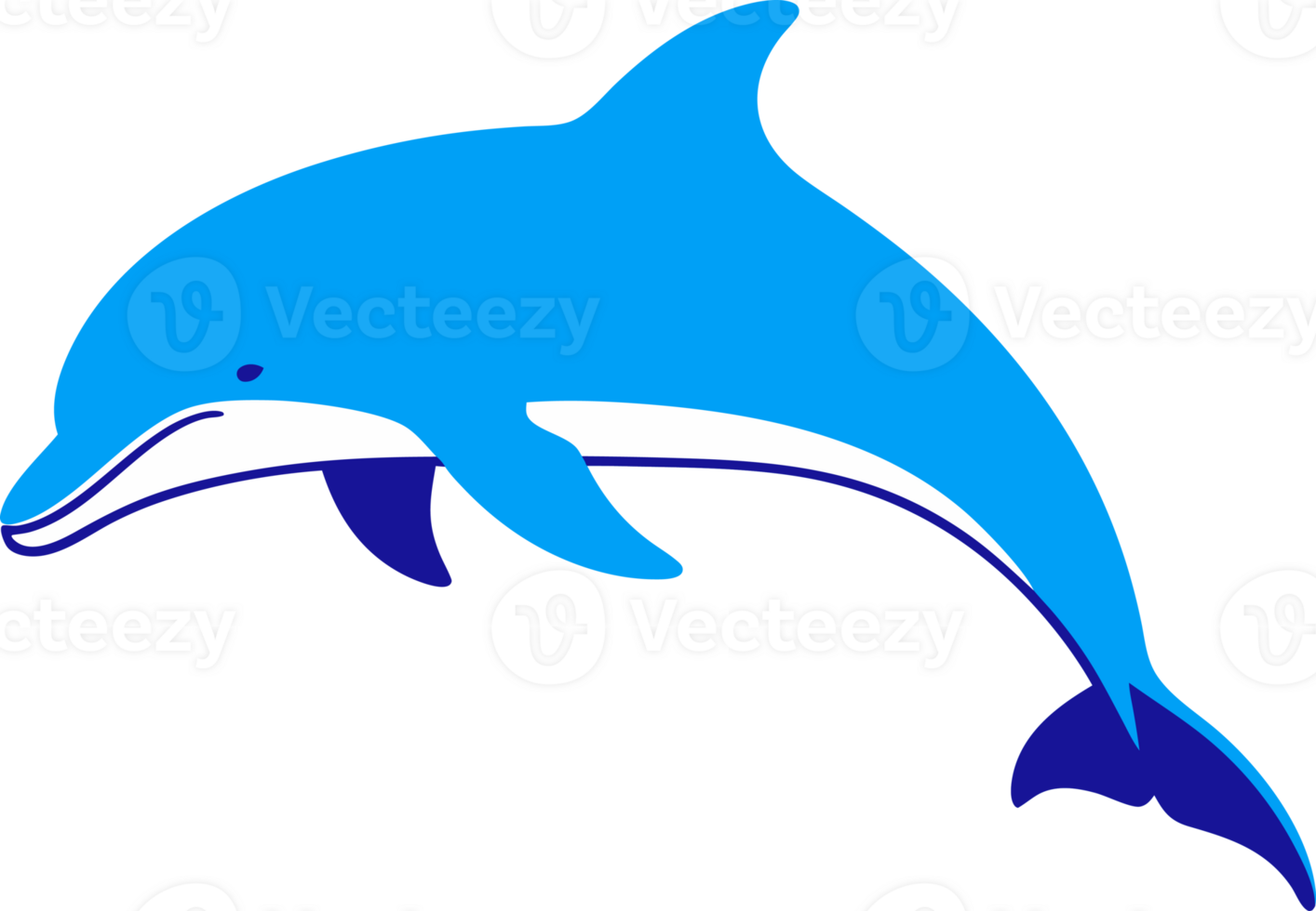 Playful Blue Dolphin Leaping Joyfully Above the Ocean Waves, Symbolizing Intelligence and the Beauty of Marine Life in a Vibrant Sea Environment png