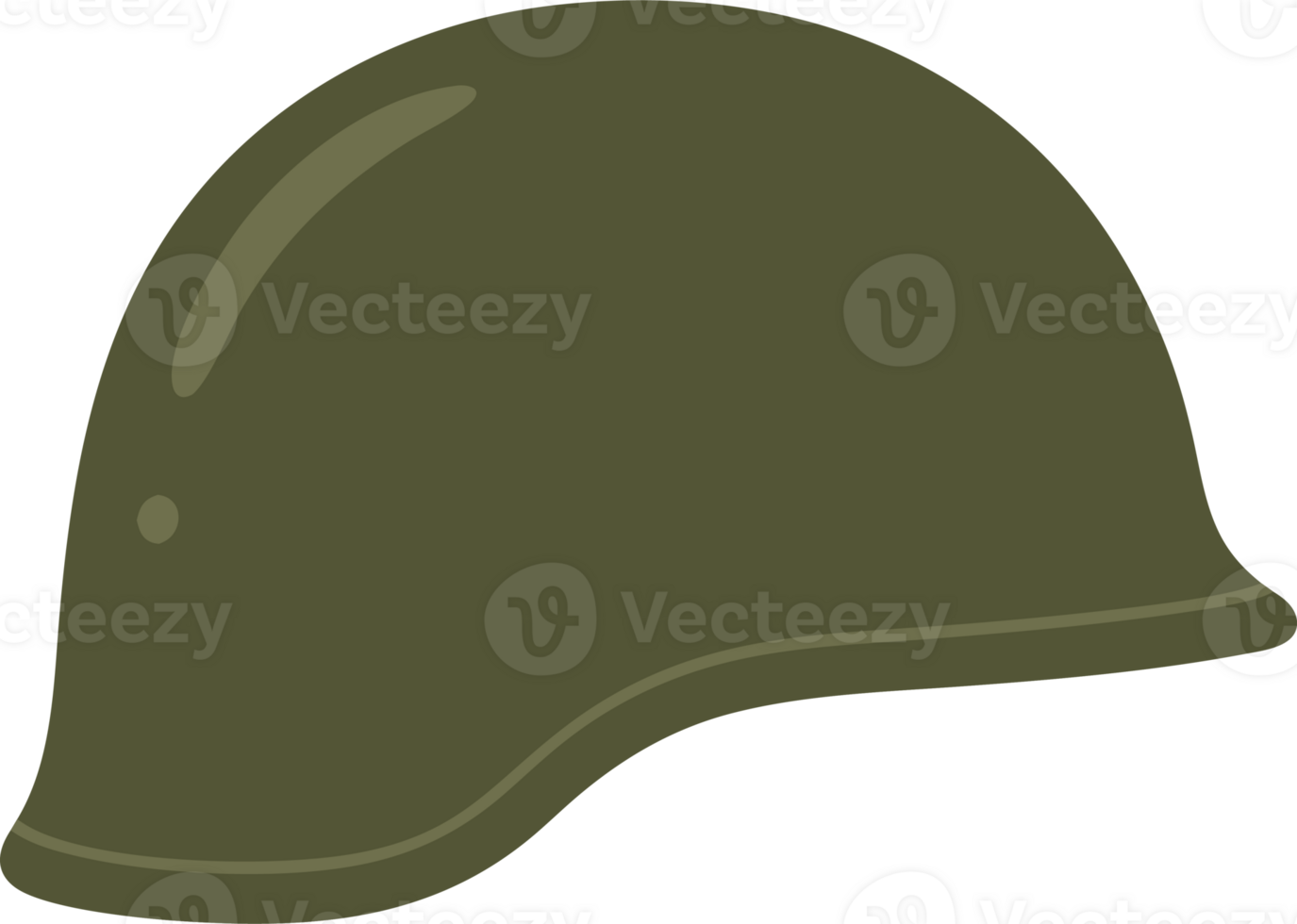 Green Army Helmet for Soldier Protection During War and Defense Operations png