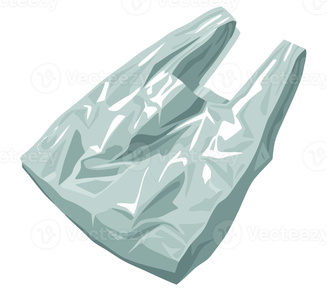 Environmental Pollution Issue Highlighted by an Empty Plastic Bag as Waste and Trash Depicting Consequences of Human Actions on Nature png