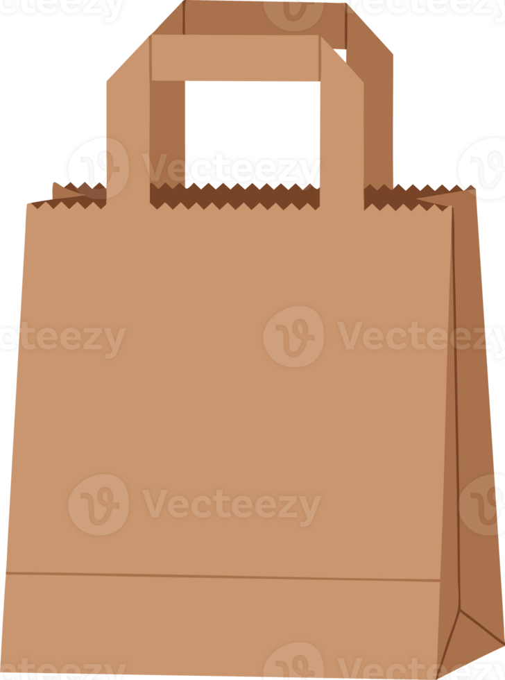 Eco-Friendly Brown Paper Bag for Retail Use Sustainable Packaging Solution for Groceries and Accessories Shopping png