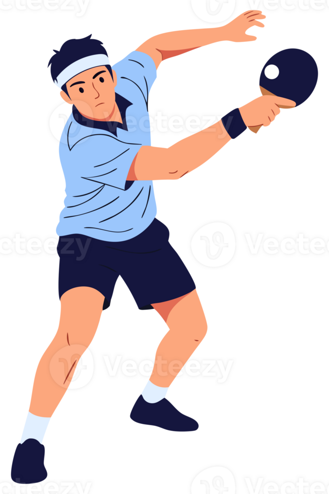 Energetic Male Tennis Player in Competitive Game Action Pose with Racket and Ball in Bright Sportswear png