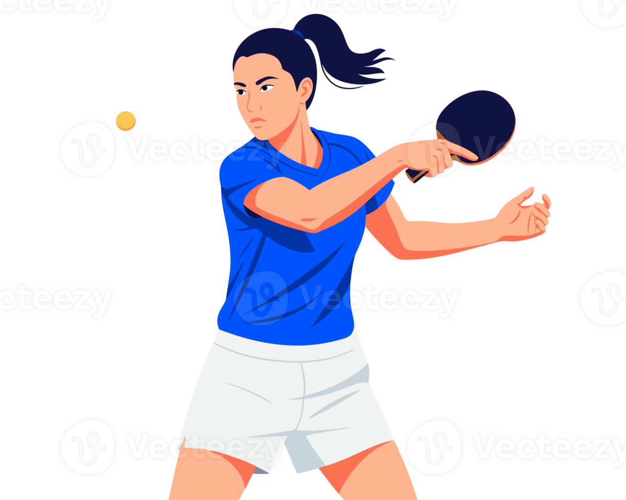 Dynamic Female Player in Action During a Competitive Tennis Match Showcasing Energy and Athleticism While Engaging in the Game png