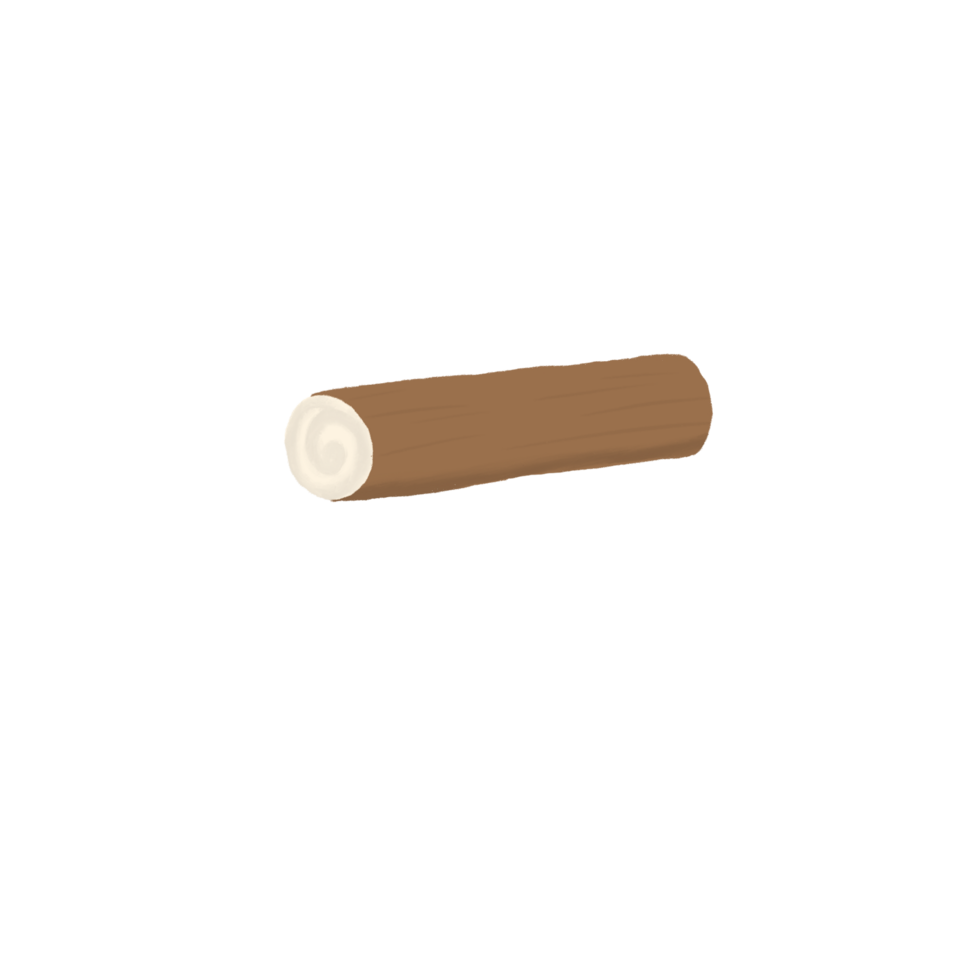 Chocolate Roll Cake Illustration Hand-Drawn Swiss Roll Dessert Clipart png