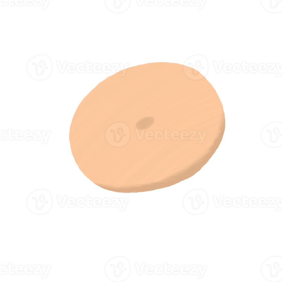 Simple Cookie with Center Dot Cartoon Style png