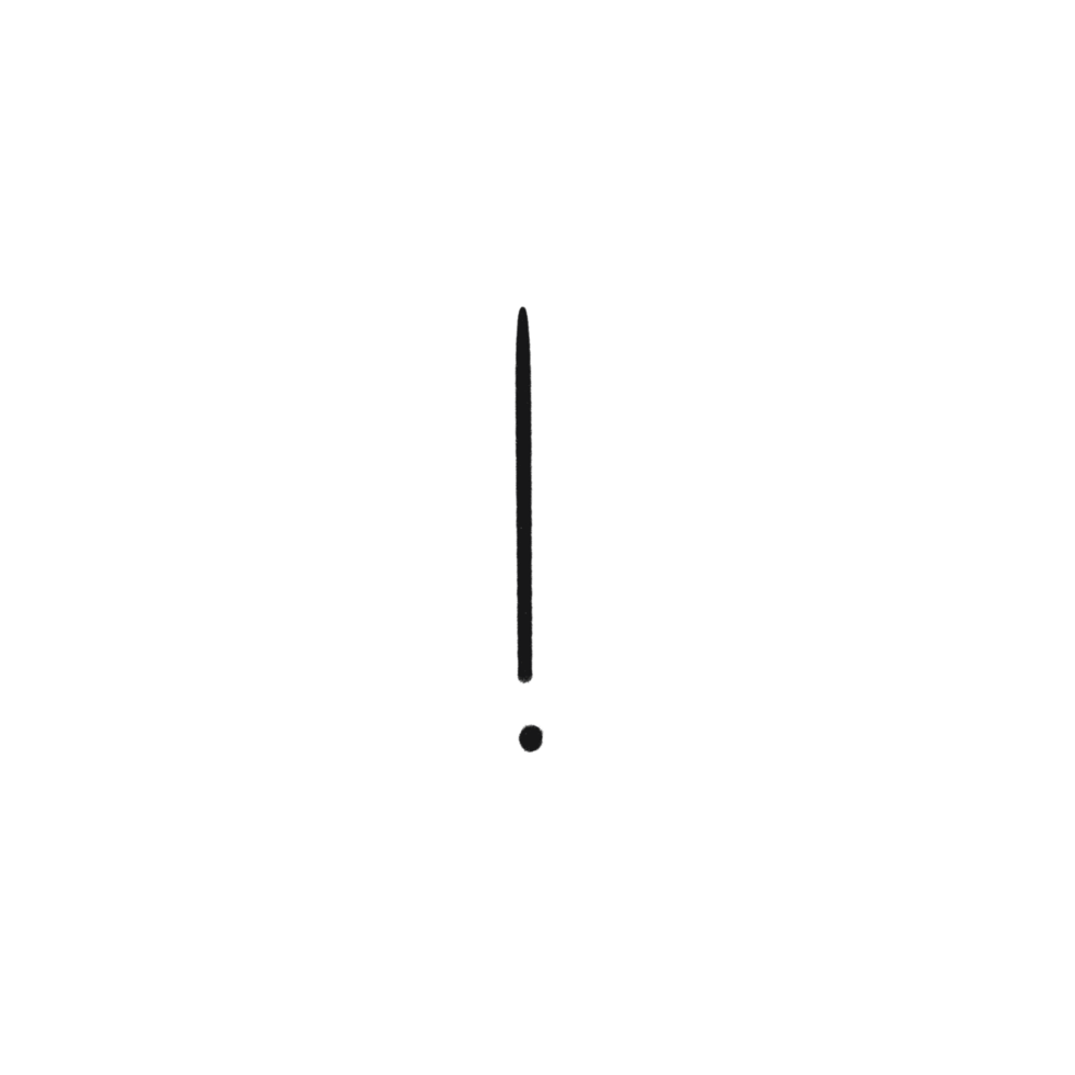 Hand Drawn Exclamation Mark png