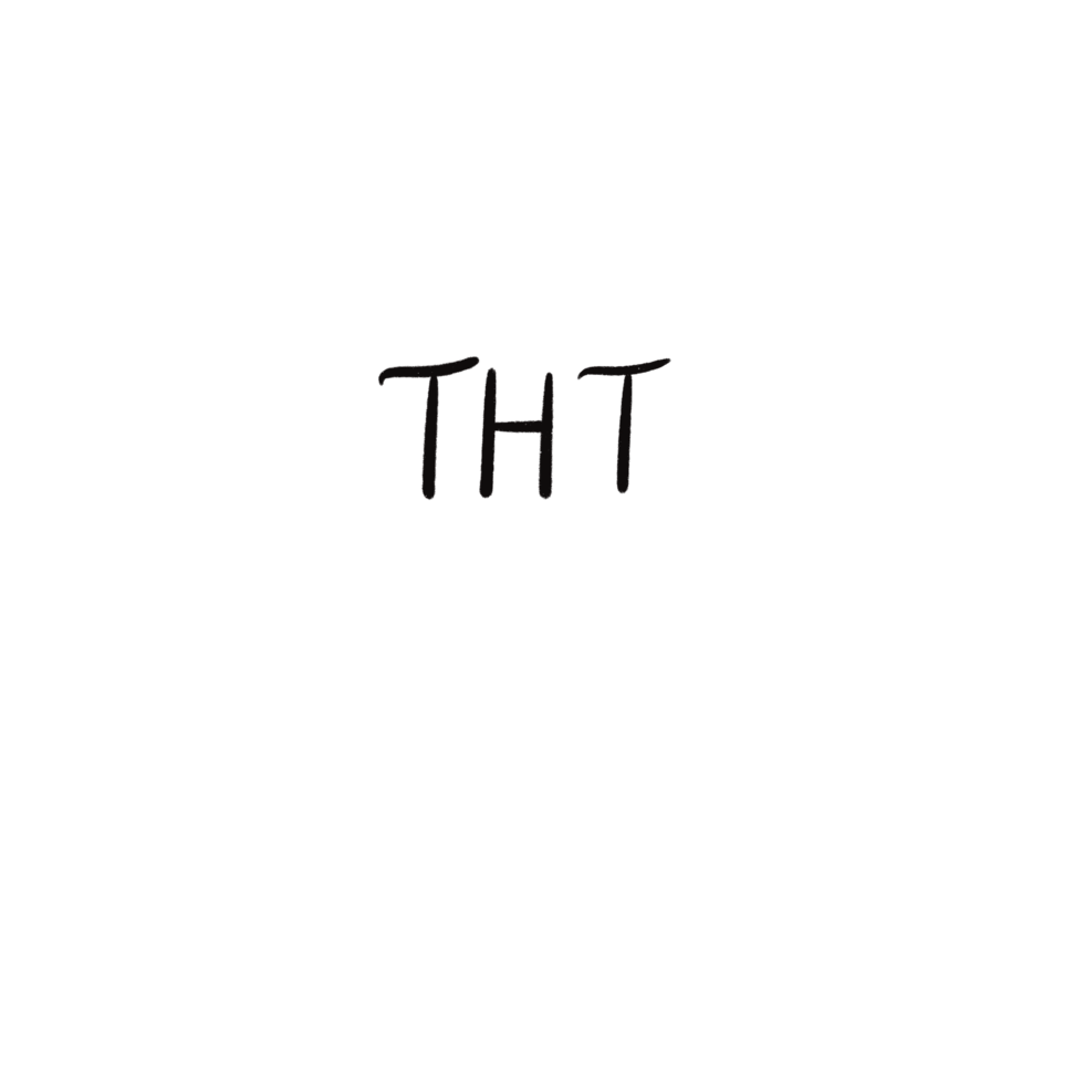Handwritten THT ENT Lettering Creative Medical Calligraphy Design png