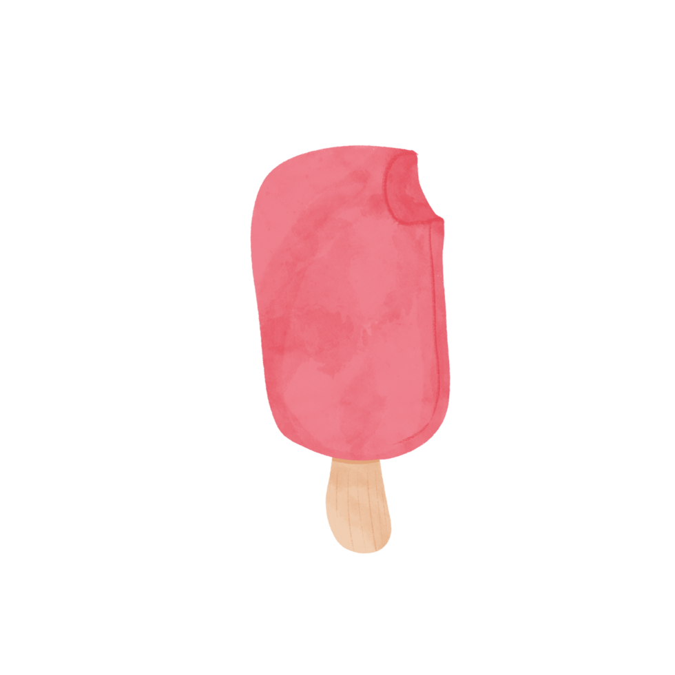 Refreshing Pink Popsicle on a Stick png