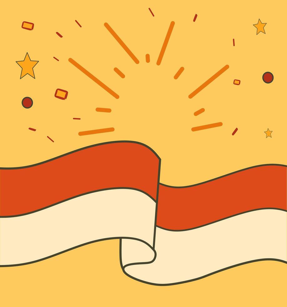 Red and white patriotic energy vector