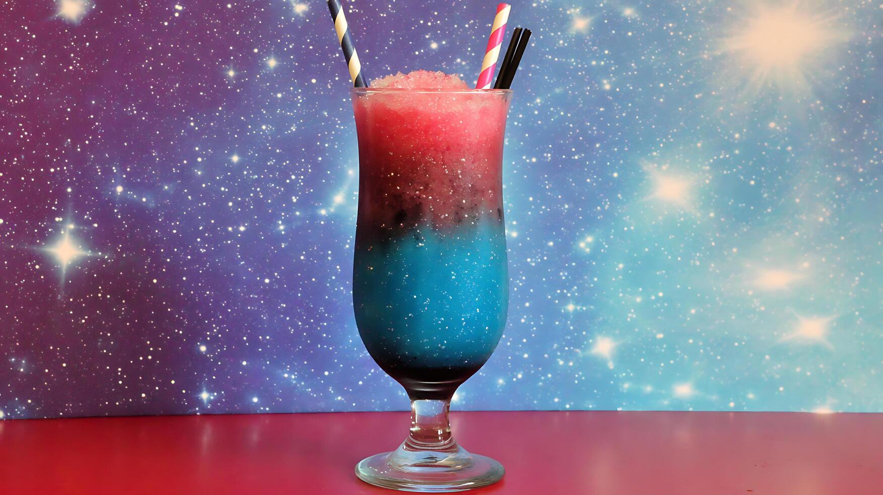 Sip on a Cosmic Creation A Refreshing Galaxy Drink. photo