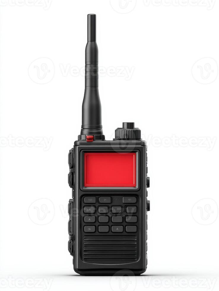 Emergency Radio Transmission in Progress With Alert Interface Displayed and Blank Space on Right Side for Additional Information photo