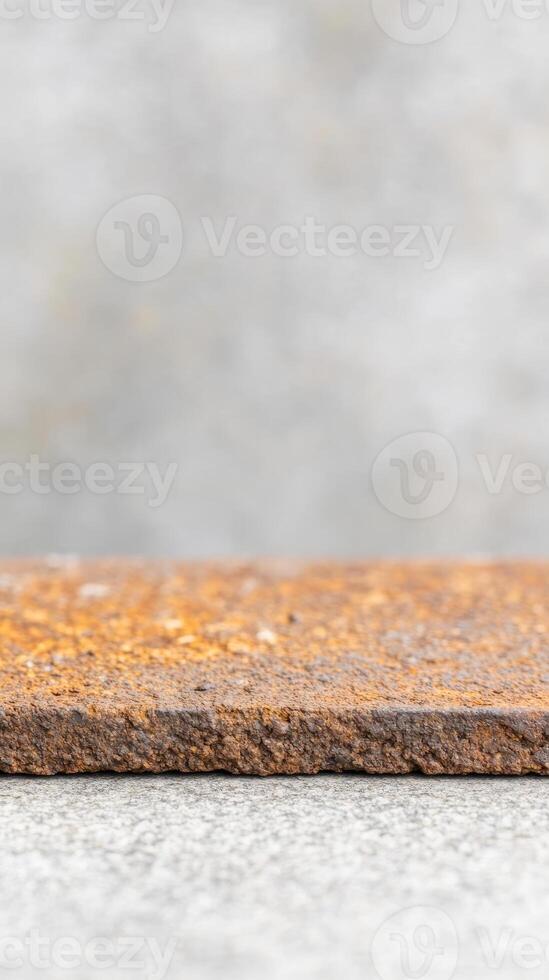 Vibrant Rusty Metal Surface Texture An Abstract Background with Rich Brown and Orange Tones, Perfect for Industrial Design and Aged Aesthetic Concepts photo