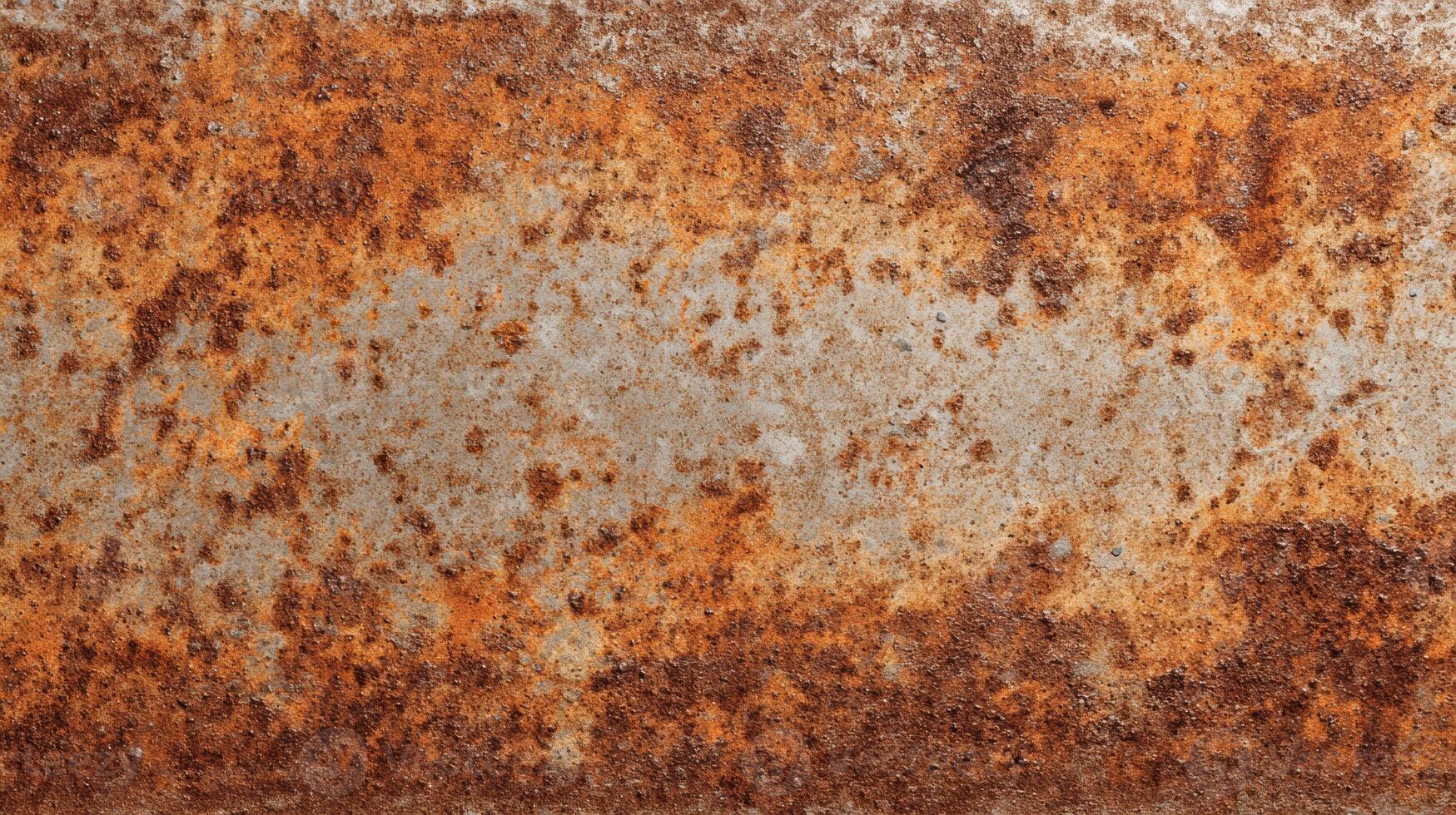 Rusty Steel Sheet Texture Showcasing Weathered Patina in Natural Light photo