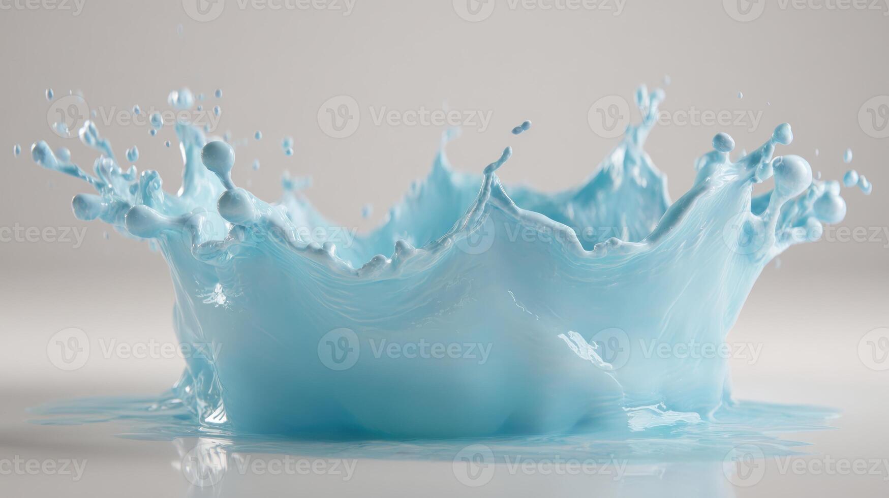 Light blue liquid splash photo