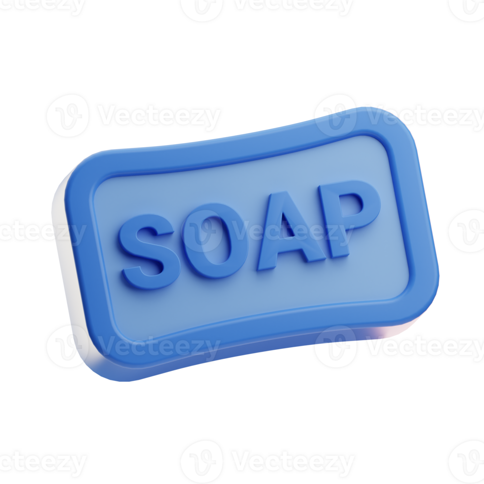 3D Soap Bar Illustration png