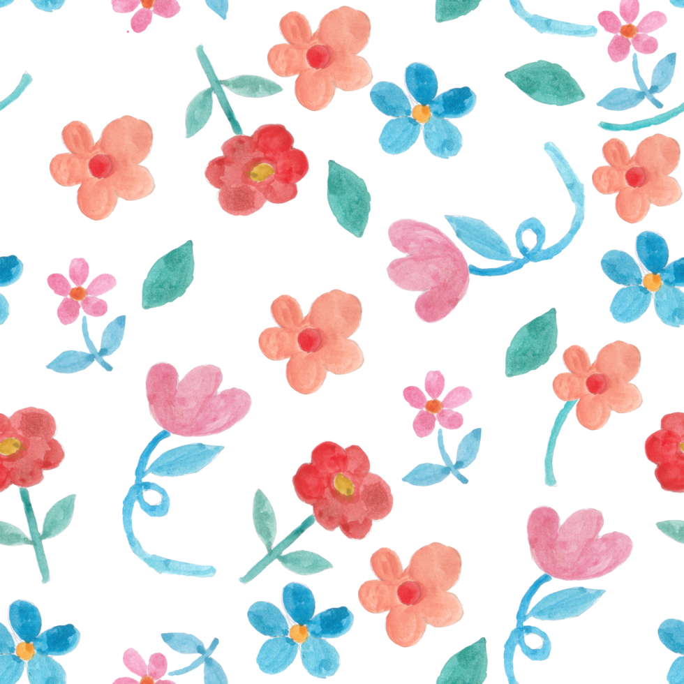 Cute Floral Seamless Pattern png