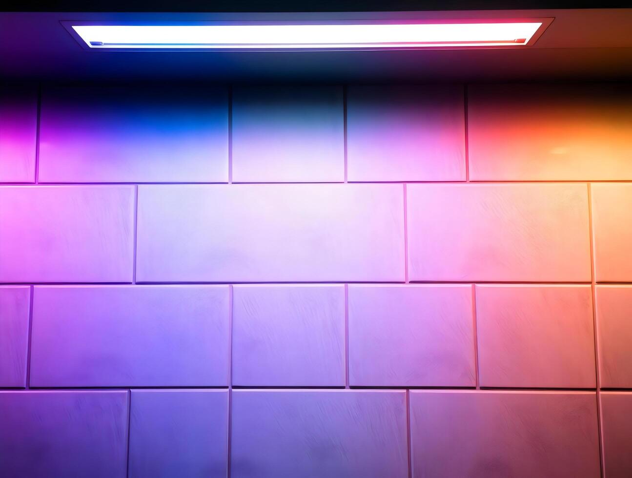 Neon Glow Vibrant Colored Light on Textured Wall photo