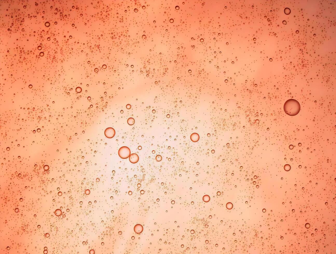 A close up of bubbles in a red background photo