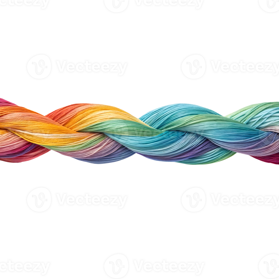 Isolated Colorful Abstract Rope Transparent Background png