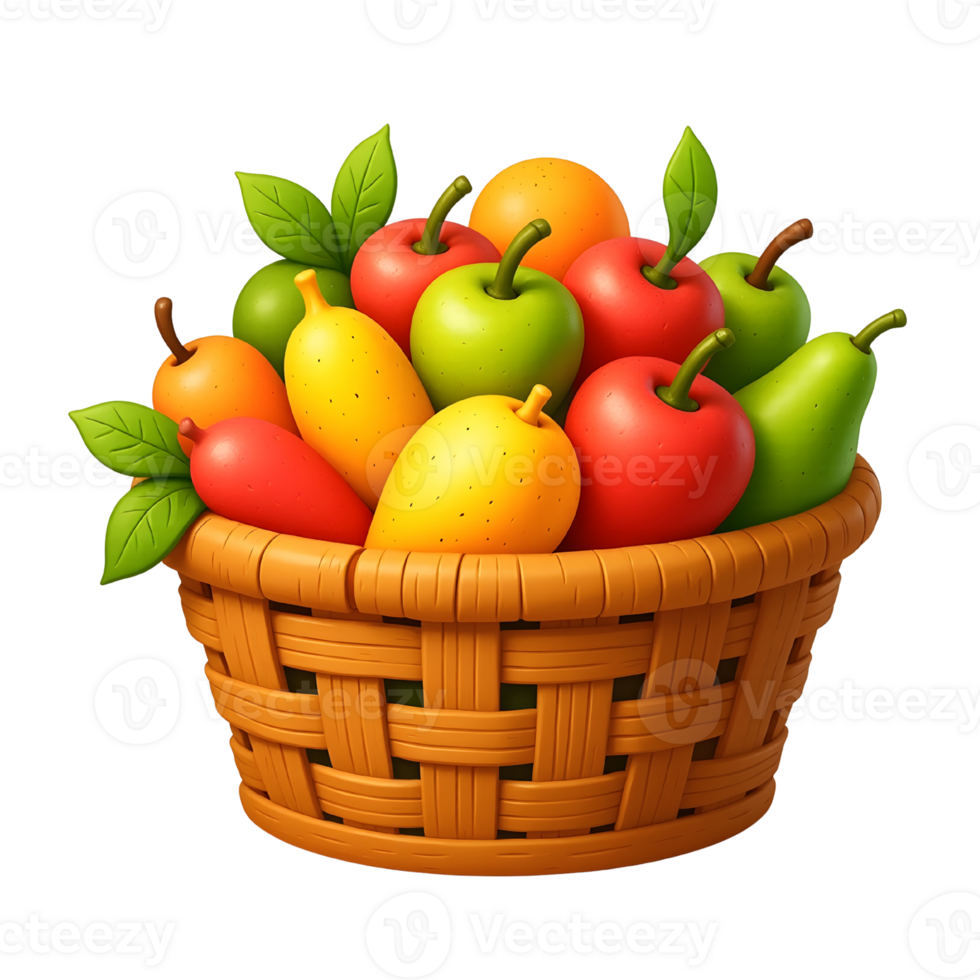 Fruit Basket Transparent Background png