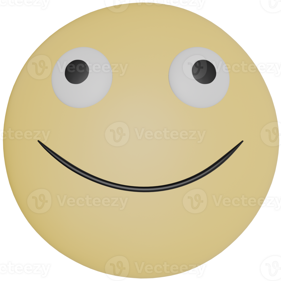 3D Emoticon with Creepy Smile png