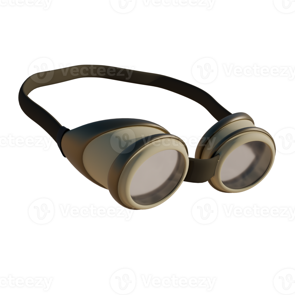 3D Desert Goggles with Sand Resistant Design png