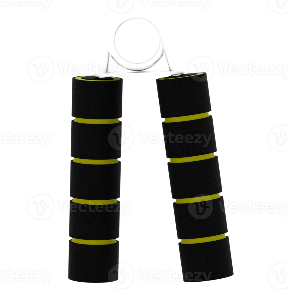 Render hand grip strength trainer with transparent background png