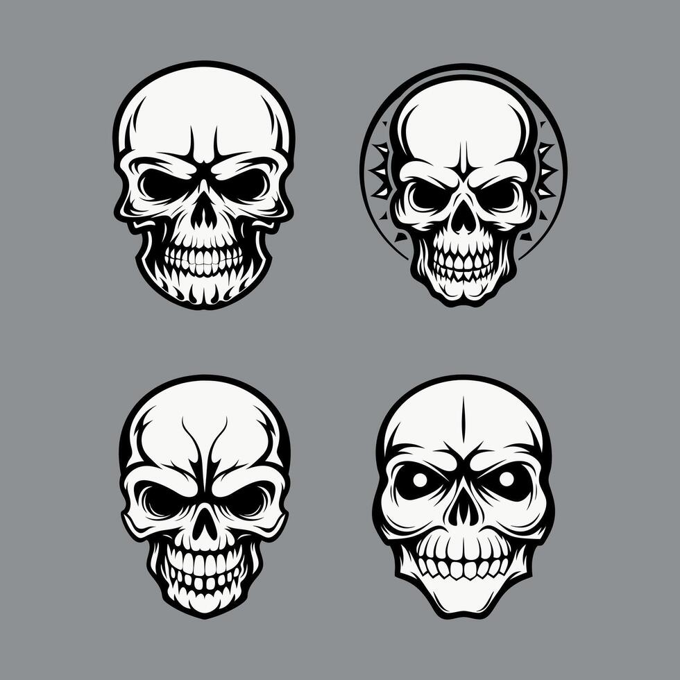 Skull illustration isolated on white background vector
