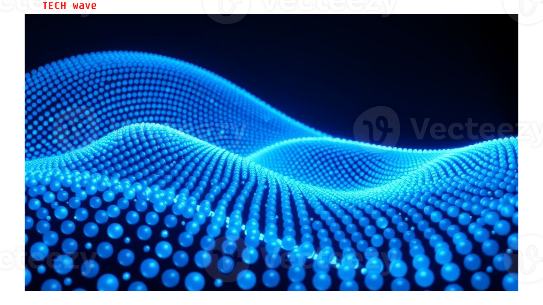 Futuristic Glowing Particle Wave Background with Transparent Space for Design Use png