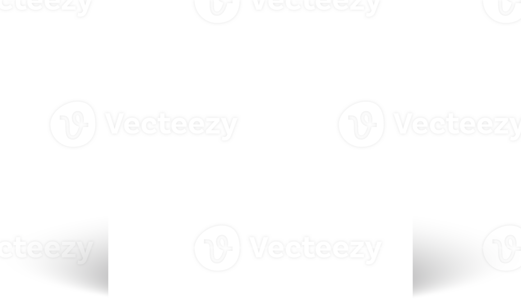 Realistic white paper and box square shadow png