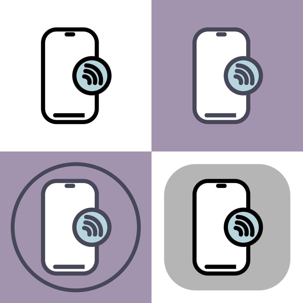 phone signal icons collection vector