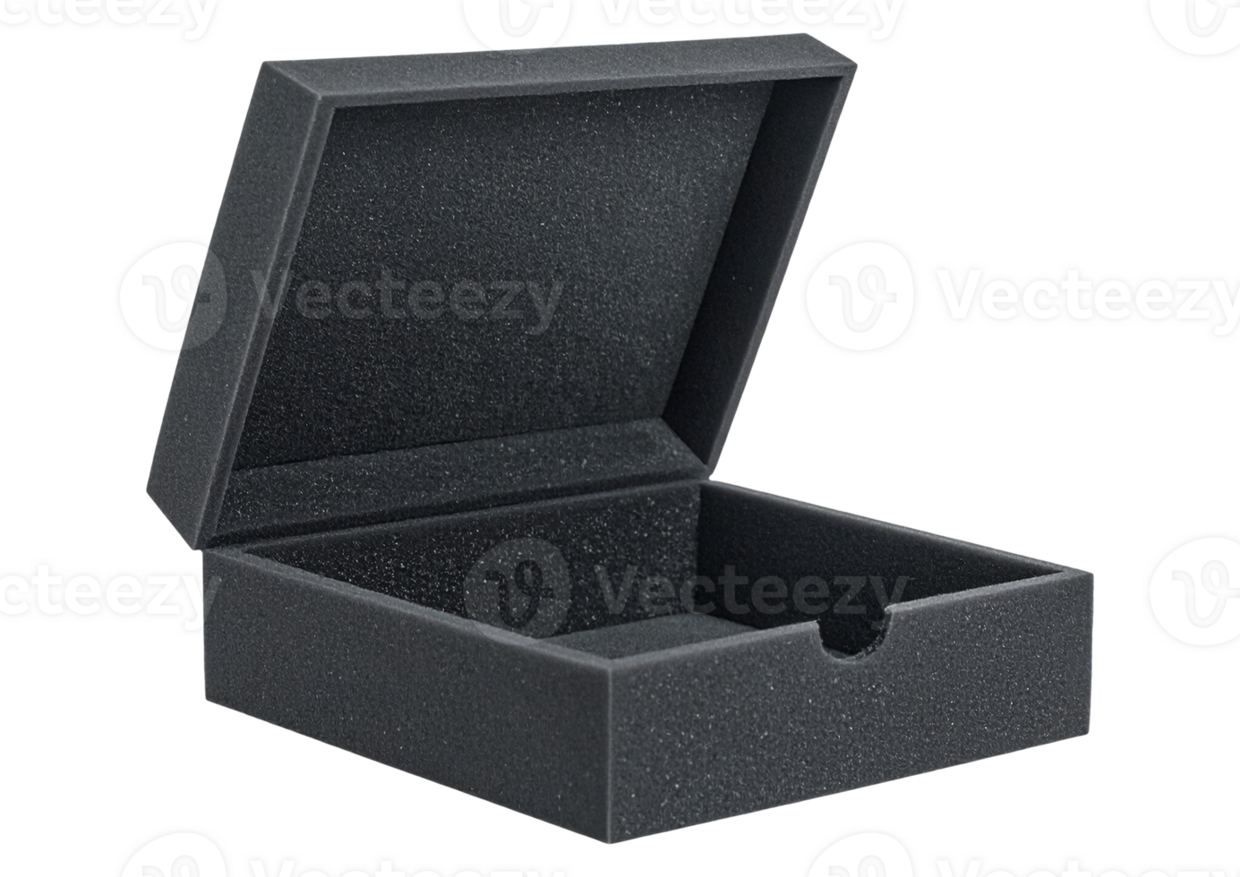 Modern dark foam packaging box png