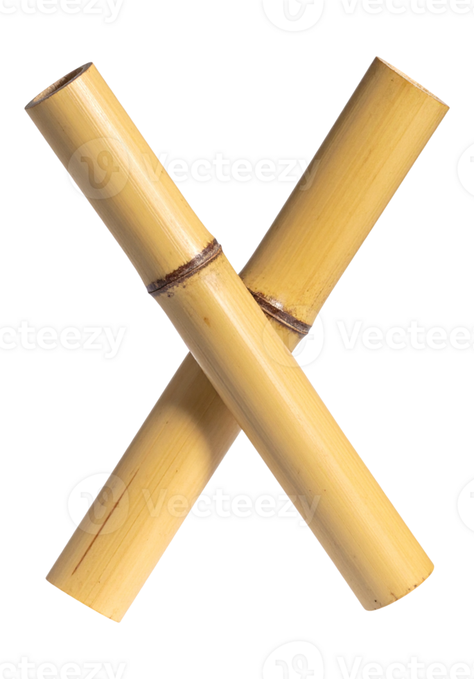 Decorative bamboo poles with clean cut png