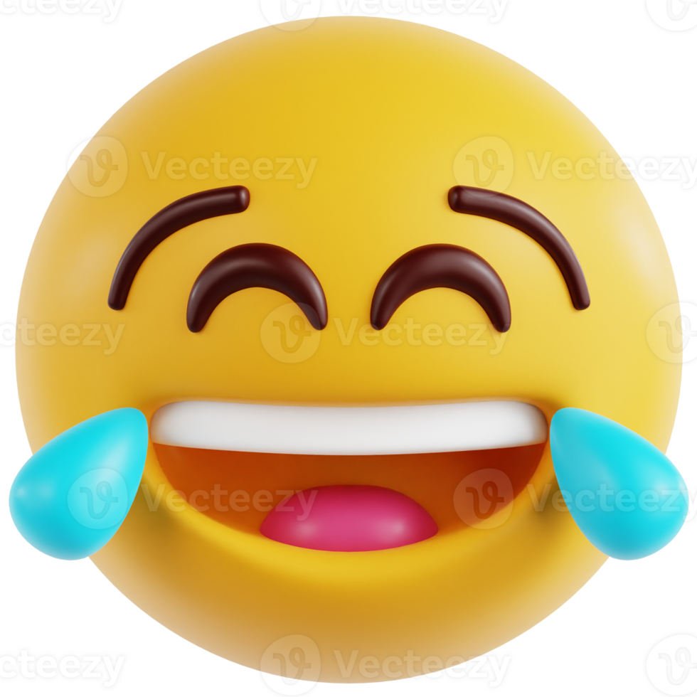 Face With Tears Of Joy 3D Ilustration png
