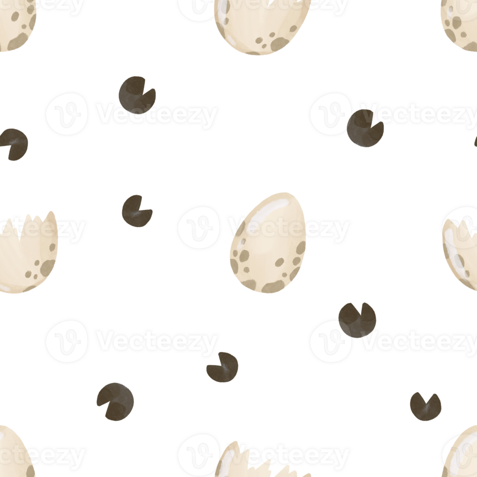 Baby dino egg seamless pattern png