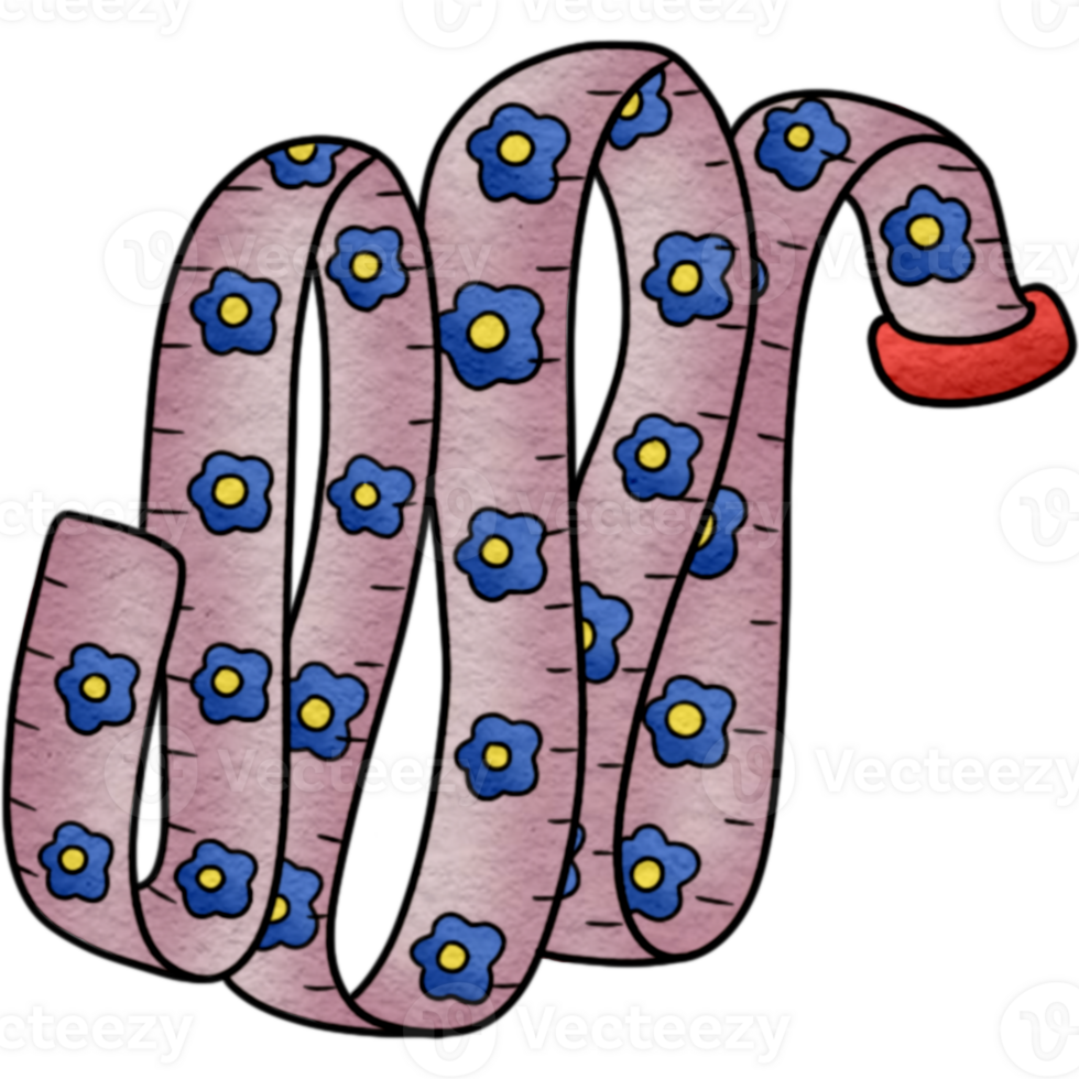 A flower measuring tape png