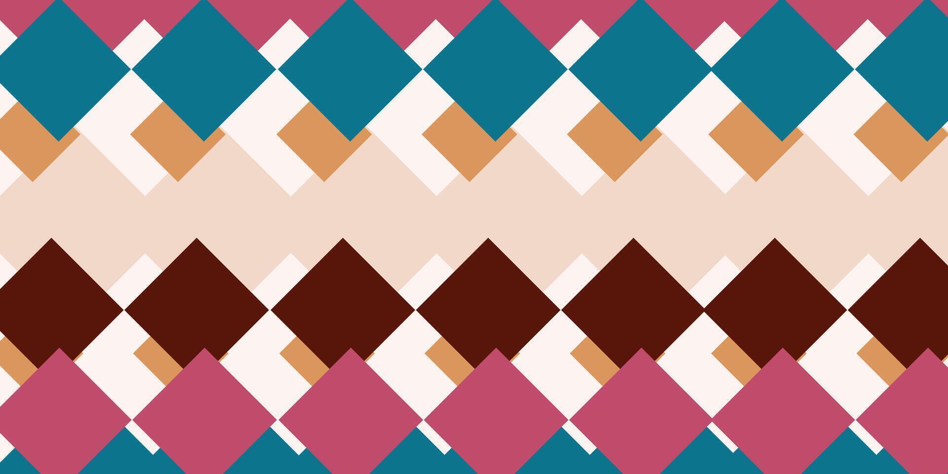Abstract diagonal background with pastel colored geometric patterns. vector