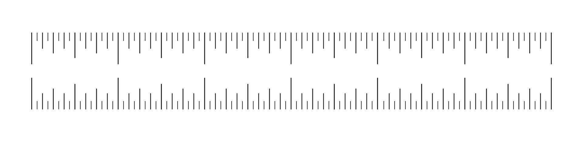 Ruler scale, measuring chart with 6 inches. Template of six inch sewing tool. Length measurement height, distance, math. vector