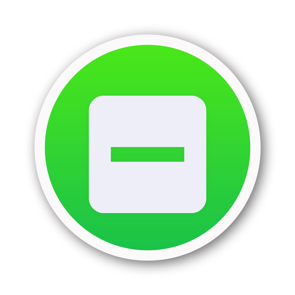 A green square with a white box in the middle png