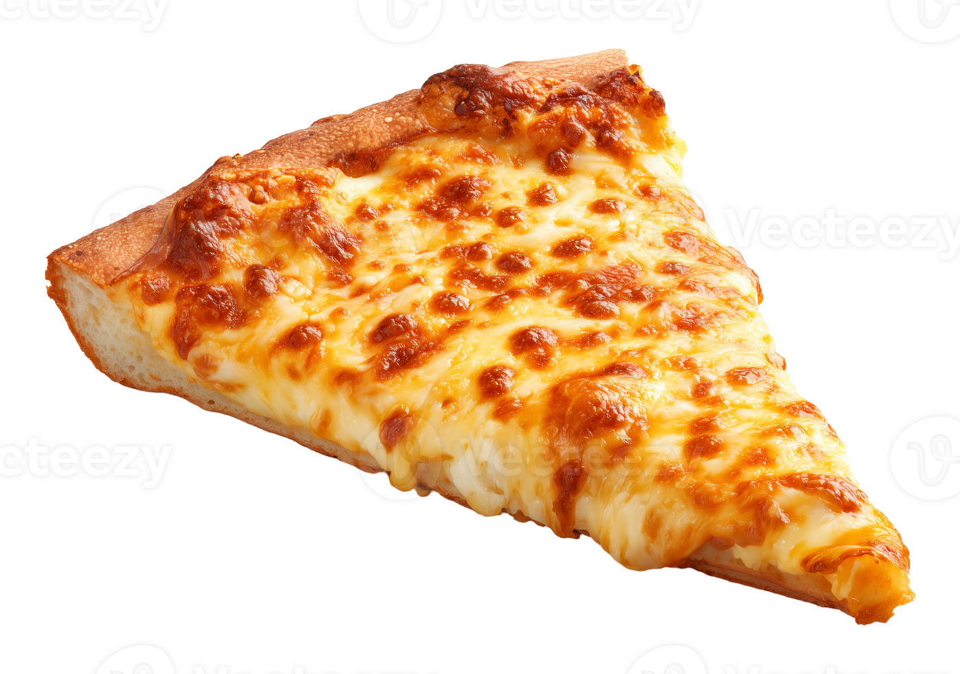 Slice of Cheese Pizza Isolated on Transparent Background png