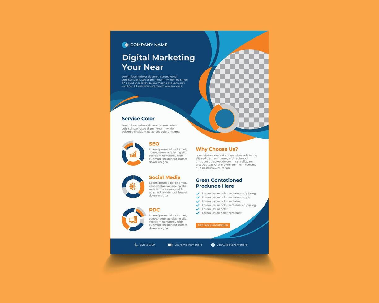 Creative Business Flyer Design vector