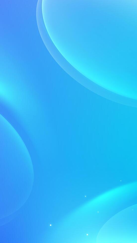 Blue abstract background with smooth curves vector