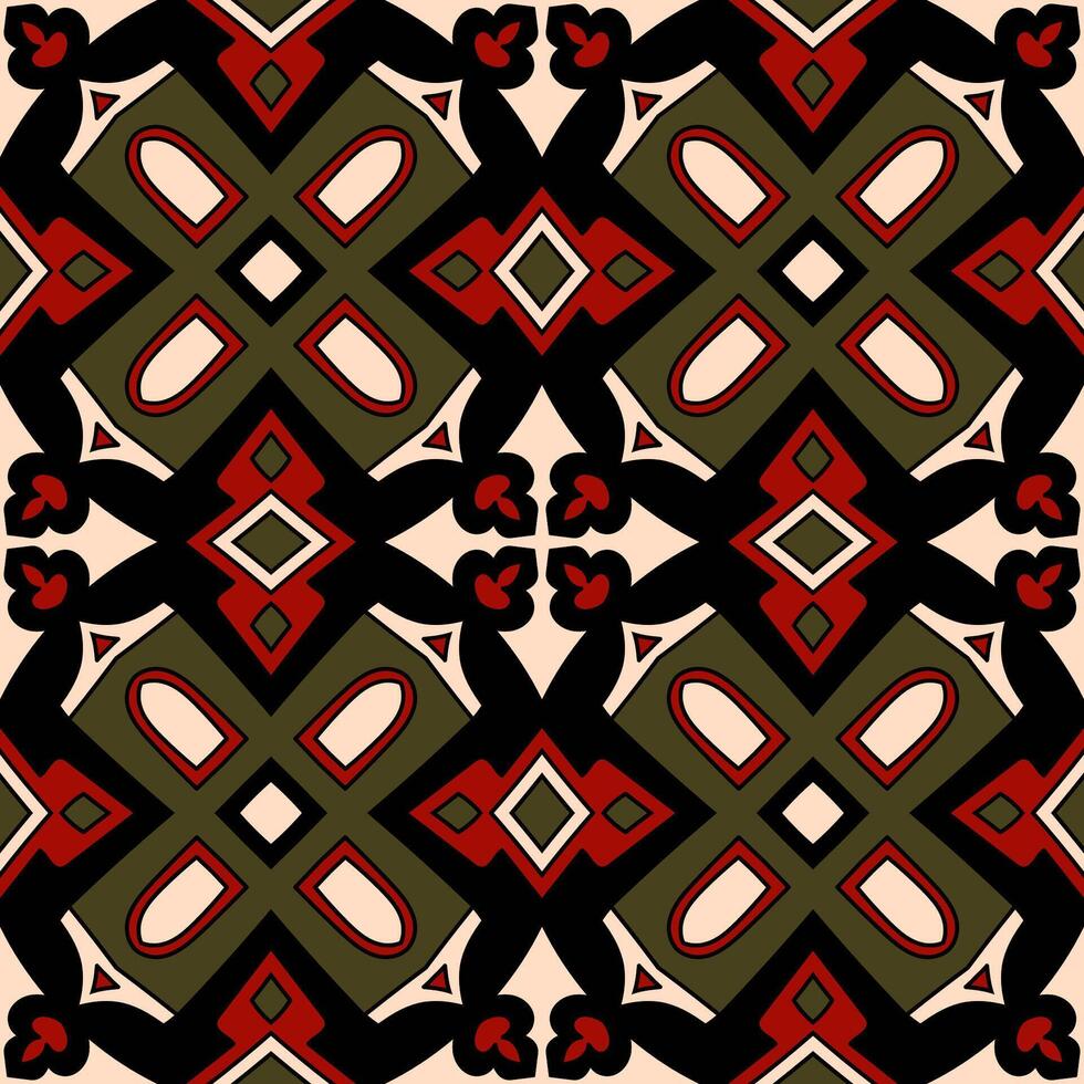 Geometric pattern in dark and light colors vector