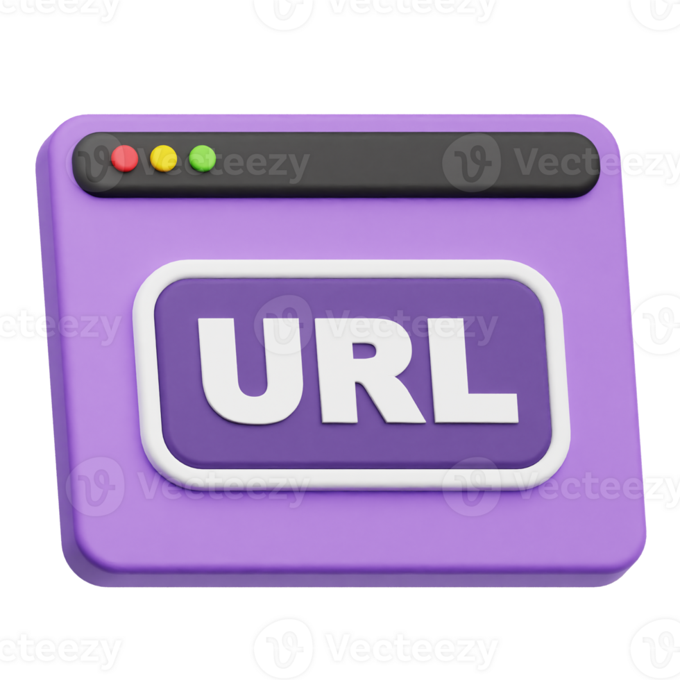 url website 3d icon png