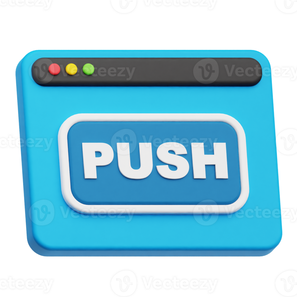 push website 3d icon png