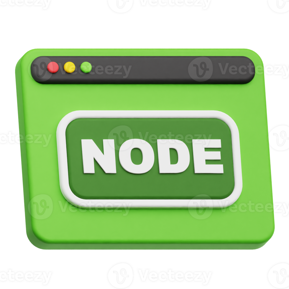 node website 3d icon png