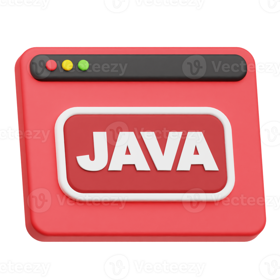 java website 3d icon png
