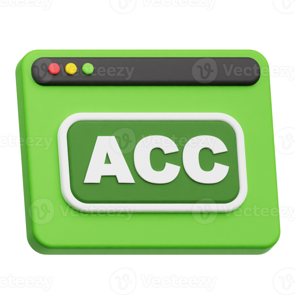 acc website 3d icon png