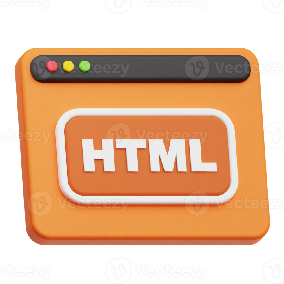 html website 3d icon png