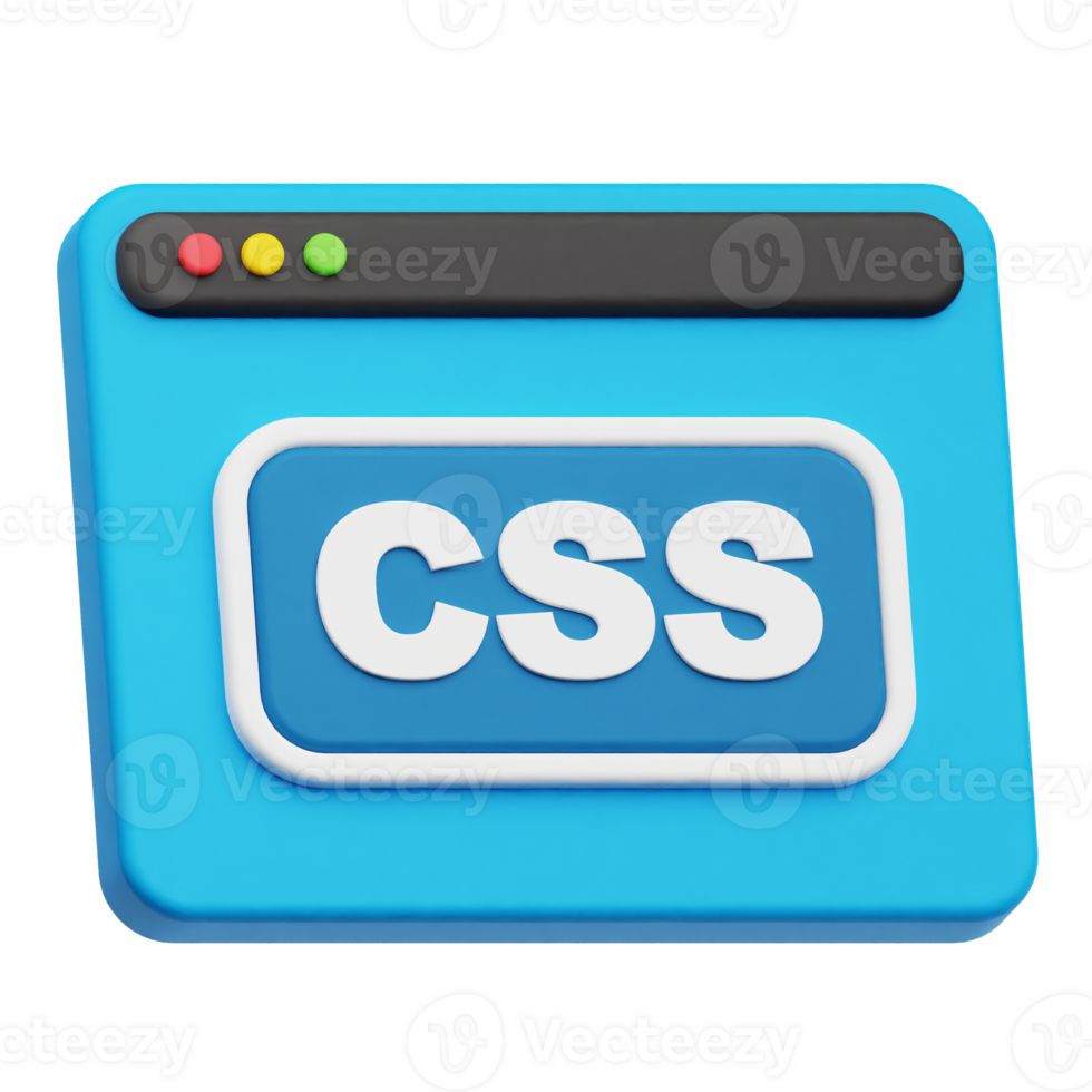 css website 3d icon png